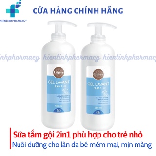 Sữa Tắm Gội 2 in 1 Kháng khuẩn Gifrer của Pháp cho bé - An toàn, dịu mát hương hoa cúc 500ml