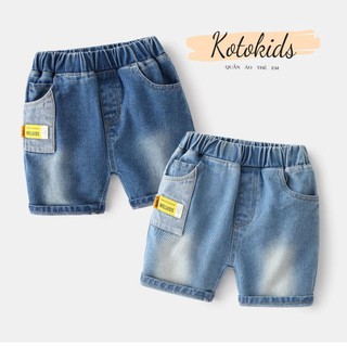 Quần Short Jean cho bé Wellkids quần bò chất mềm cho bé (KZ3216)