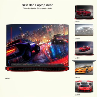 Skin dán Laptop Acer in hình xe hơi (inbox mã máy cho Shop)