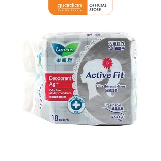 Băng vệ sinh Laurier Active Fit Phân Tử Bạc 2 Tác Động (18 Miếng)