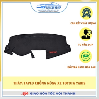 Thảm taplo ô tô lông cừu HÀNG LOẠI I xeToyota YARIS chống nóng có 3 lớp chống Trượt