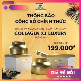 Kem Body Collagen Dưỡng Da X3 Luxury Mẫu Mới (chính hãng)