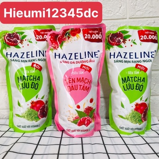 Sữa tắm dưỡng da Hazeline sáng da Matcha lựu đỏ túi 1kg