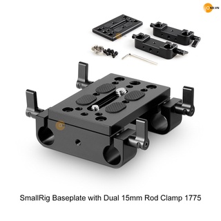 SmallRig Baseplate with Dual 15mm Rod Clamp 1775