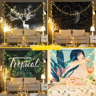[ Tặng móc treo, FREE SHIP ]  Vải treo tường Decor phòng hot nhất 2022 (1m5 x 1m3, móc treo)