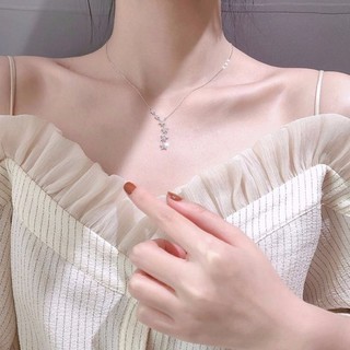 Dây Chuyền bạc S925 , Vòng Cổ nữ Bạc S925 Thiết Kế Hình Dải Sao thanh lịch