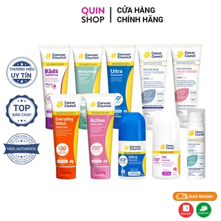 Kem Chống Nắng Hằng Ngày Cho Da Khô, Da Dầu Cancer Council Active, Moisturising, Face Day Wear, Ultra Sunscreen