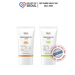 Kem Chống Nắng Dr G Green Mild Up Sun+ SPF 50+ PA+++ 50ml (Bill Hàn)