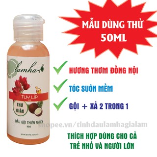 [GIÁ DÙNG THỬ] DẦU GỘI THIÊN NHIÊN TULIP LAM HÀ 50ML