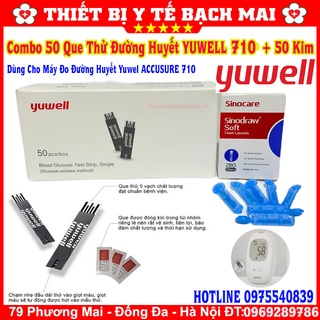 Hộp 50 Que Thử Đường Huyết Yuwell Accusure 710 + Tặng 50 Kim Lấy Máu