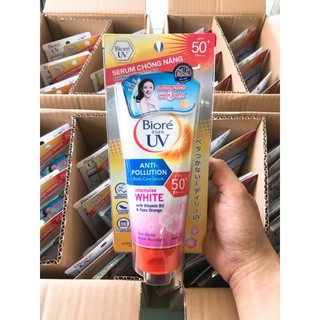 Serum Chống Nắng Dưỡng Thể Biore Kháng Bụi Trắng Sáng Mịn Màng Tuýp 50ML