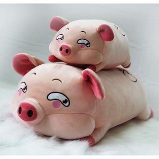 GẤU BÔNG HEO LƯỜI MẮT LIẾC (40CM--->70CM) VẢI MINISO SIÊU MỊN, HÀNG CAO CẤP LOẠI 1