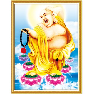 Tranh Đính Đá ABC 3D Pháp Luân Vương Di Lặc Tôn Phật 61215 , LG1571 (khách tự đính) KT:35X46CM