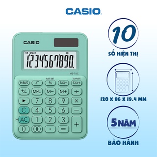 Máy Tính Casio MS-7UC (5 màu), hiển thị 10 số