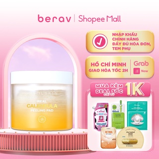 Toner dạng Pad April Skin Real Calendula Hyaluronic Toner Pad 60 miếng
