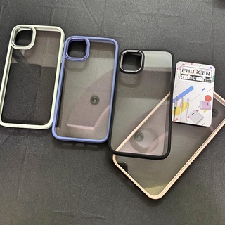 Ốp Lưng iPhone 11 Lưng Trong Không Ố Vàng Viền Màu Hiệu LF SZLF