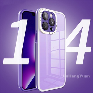 Ốp Điện Thoại Acrylic Cứng Trong Suốt Chống Sốc Cho IPhone 14 13 12 11 Pro Max 14plus XR