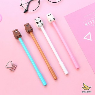 Bút bi We Bare Bears Chúng tôi đơn giản là gấu ngồi dễ thương bút mực xanh