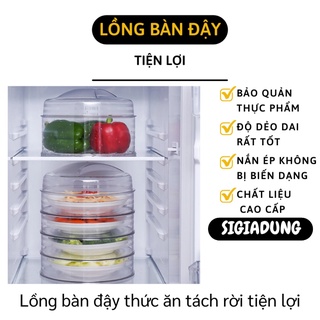 [SGD] Lồng Bàn 5 Tầng - Tháp Đậy Thức Ăn, Thực Phẩm Giữ Nhiệt Có Thể Tháo Rời Chống Bụi 9664