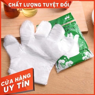 (Video Clip)  Combo 100 Bao Tay Nilon Dày Dặn Dùng 1 Lần Dùng