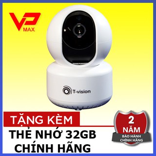 Camera T-vison 1.0 - 2.0Mp, Thẻ nhớ sandisk 32GB