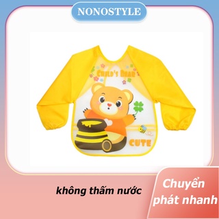 Yếm ăn dặm chống thấm dành cho trẻ 1 - 6 tuổi yếm nhựa cotton mềm không chứa BPA, PVC - Babicare
