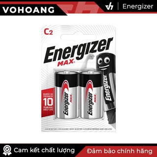 Bộ 2 pin C Alkaline Energizer E93 chất lượng cao (Bạc)