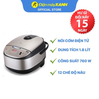 Nồi cơm điện tử Midea MB-FS5021 1.8 lít  760 W lòng nồi chống dính - Chính hãng BH 12 tháng