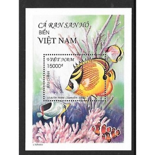 Tem sưu tập MS 832 Block Tem Việt Nam Cá rạn san hô biển Việt Nam 2000