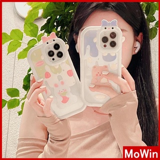 iPhone Case Silicone Soft Case Clear Case Airbag Shockproof Protection Camera Shiny Feel Bear Cartoon Cute Compatible For iPhone 11 Pro Max 13 Pro Max 12 Pro Max 7Plus xr XS Max