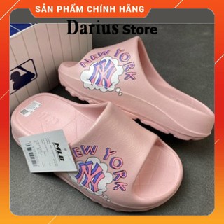 Dép Đúc 𝐌𝐋𝐁 Bánh Mì Đế Cao 5CM Quai Ngang Nữ  thiết kế cá tính, Hot Trend Màu Hồng New York