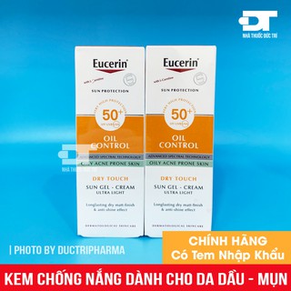 Kem chống nắng cho da nhờn mụn Eucerin Oil Control Dry Touch