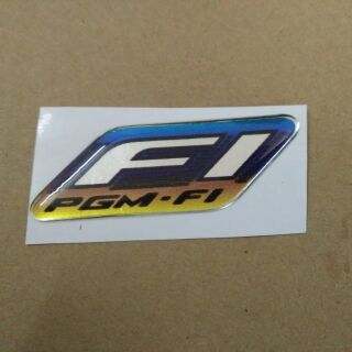 chữ nổi PGM Fi xanh đậm