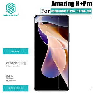 Kính cường lực Nillkin H+ Pro 9H 2.5D trong suốt bảo vệ màn hình chống nổ cho Xiaomi POCO X4 NFC / Redmi note 11 pro (China)