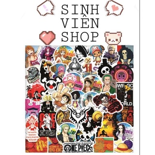Stickers One Piece Anime Manga nhãn dán Vua Hải Tặc 50 miếng