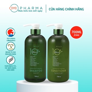 Bộ Gội - Xả Dưỡng Ẩm Chứa 10 Loại Tinh Dầu Thơm Beaua Essential Oil Fragrance (700ml)
