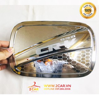 Ốp Nắp Bình Xăng Xe Honda CRV 2018- 2019 - 2020- 2021- 2022 mạ crom cao cấp