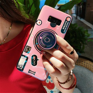 Ốp điện thoại cho Samsung S8 S9 S10 Plus S7 edge A9 A7 2018 A8 A6 Plus A5 A7 2017 J4 J6 J8 J4 Plus có đế đỡ máy ảnh