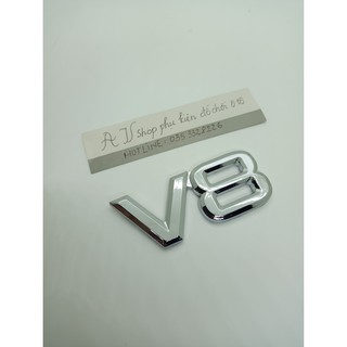 Miếng Dán Trang Trí Xe Hơi V8