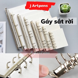 Còng Sắt Đóng Gáy Sổ Còng rời Kẹp giấy Bìa Cứng Size A6 A5 B5 A4 4 6 9 Lỗ Làm Sổ Bullet Journal Planner Take Note Basic