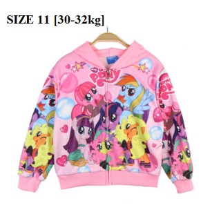 ÁO KHOÁC THUN HÌNH NGỰA PONY DÀNH CHO BÉ GÁI [HÀNG BONCHOP] [SIZE ĐẠI]