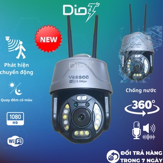[Mã ELHAMS5 giảm 6% đơn 300K] Camera wifi Yoosee 3.0 mpx camera ngoài trời 360 độ PTZ Full HD giám sát quay đêm có màu