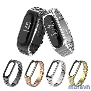Dây đeo kim loại mắt to Mi band 5, miband 6 chính hãng Mijobs - dây đeo kim loại  thay thế mi band 6, miband 5 (Mijobs)