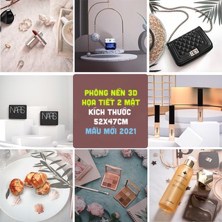 Mẫu phông nền 3D in họa tiết hai mặt đạo cụ (phụ kiện) chụp ảnh sản phẩm mới nhất 2022