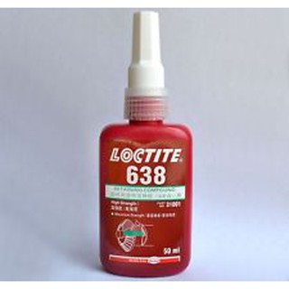 Keo Chống Xoay Loctite 638- 50ml, Cố định giữa trục và lỗ dùng trong công việc lắp ghép các chi tiết kim loại với nhau