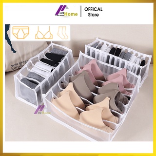 Hộp đựng đồ lót bằng vải lưới siêu bền, Khay đựng đồ lót, tất, 6 ngăn, 7 ngăn, 11 ngăn