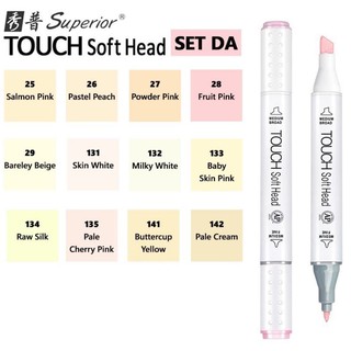 Bút Marker Touch Soft Head - mã màu Da