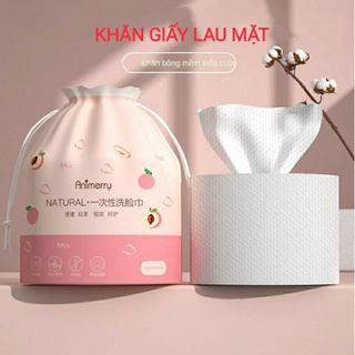 Khăn lau khô dùng 1 lần Animerry lau khô lau ướt, tẩy trang, khăn giấy đa