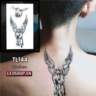 HÌnh Xăm Nhỡ Ngựa Thần TL144 (19x9cm)