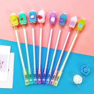 Bút sinh tố kem D233 hoạt hình dễ thương kute viết gel